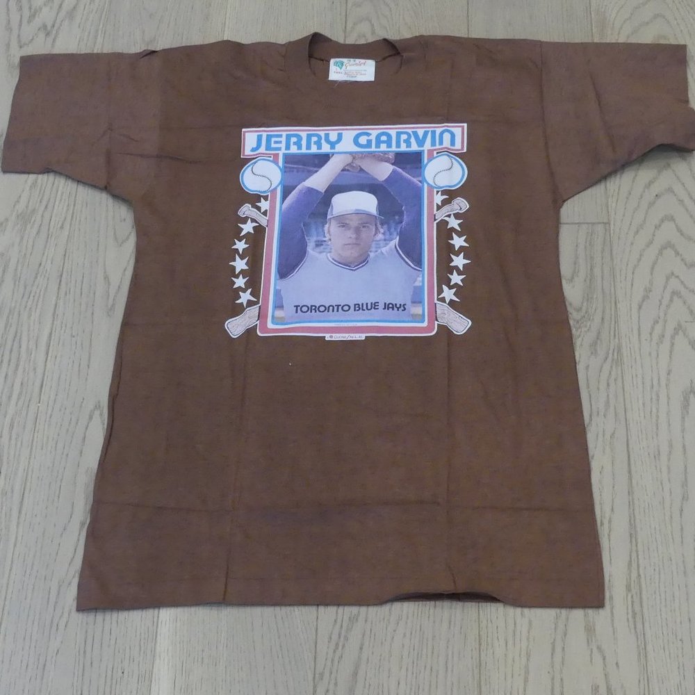 Toronto Blue Jays Jerry Garvin Rare Vintage 1970's Quaker Oats Greenleaf T-Shirt